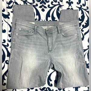 Womens Light Grey Wash Gap denim Jeans -skinny- 31R